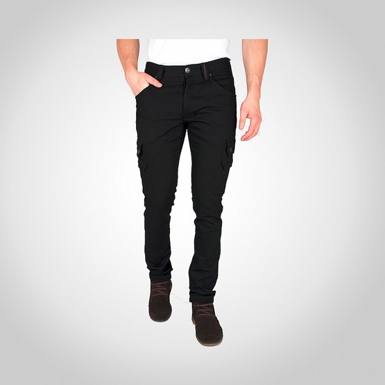 Byxa Dunderdon P62 stretch denim svart/svart