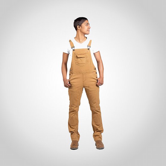 Hngselbyxor Dovetail Freshley Overall - saddle Brown Canvas