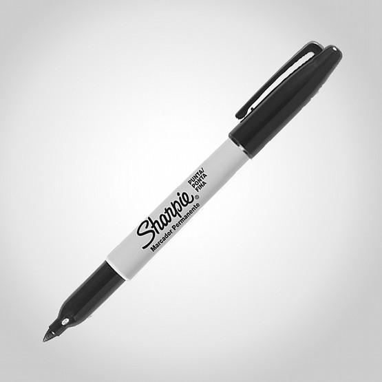 Mrkpenna Sharpie Fine Point Svart