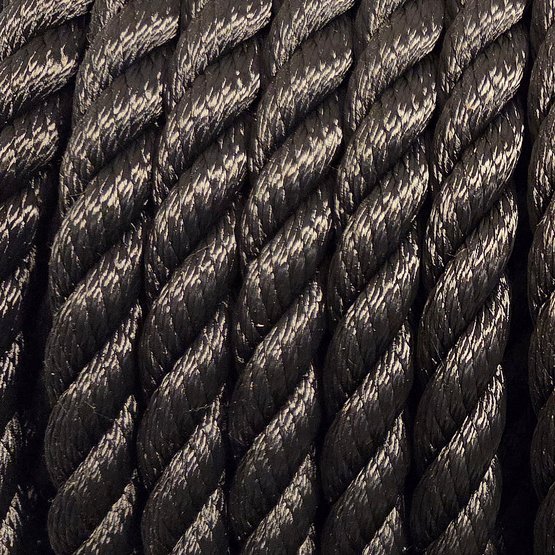 Polyester Rope svart 20 mm