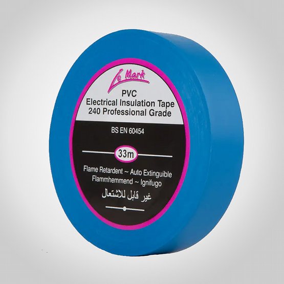 PVC Tape Le Mark19mm x 33m Blå