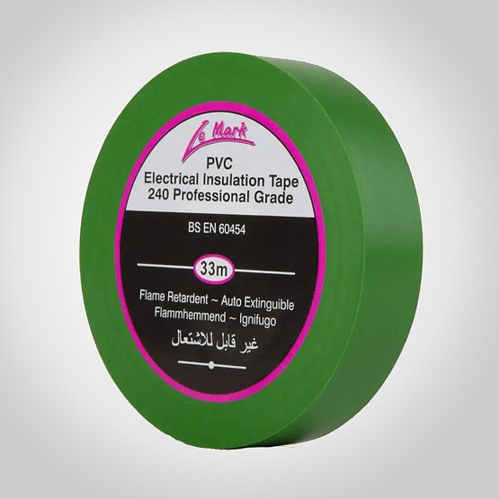 PVC Tape Le Mark19mm x 33m Grn