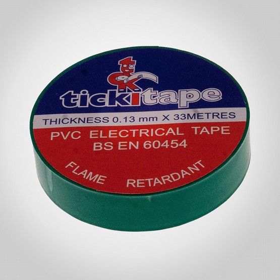 PVC Tickitape 33m x 19mm Grön