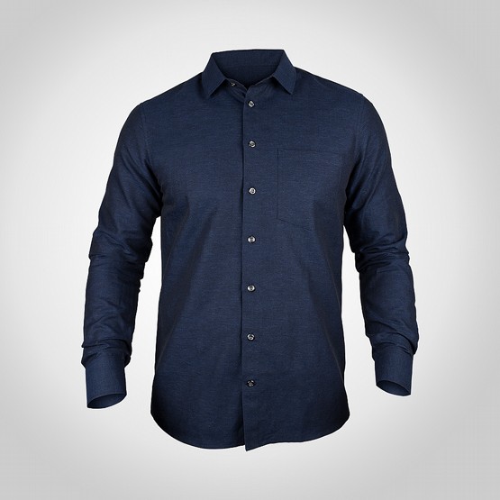 Skjorta Dunderdon SH6 slim fit mrkbl