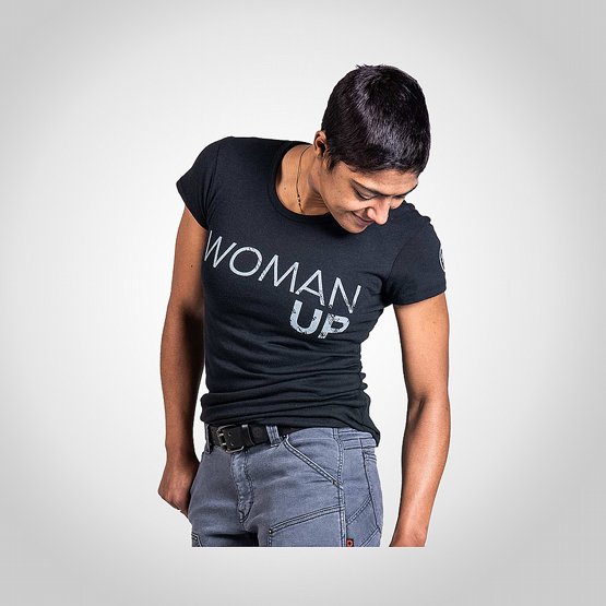 T-shirt Dovetail Workwear Woman Up Svart