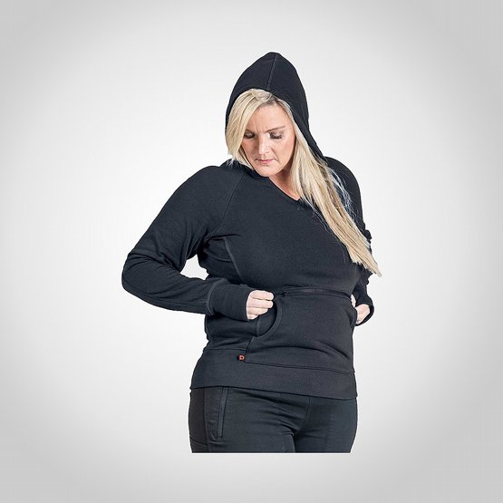 Trja Dovetail Workwear Anna Pullover Hoodie Svart