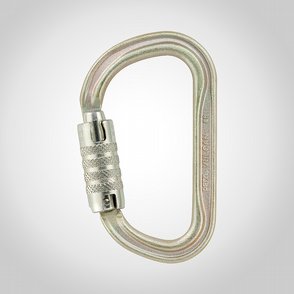 Autolockkarbin Petzl Vulcan, TRIACT-LOCK, Stl Guld