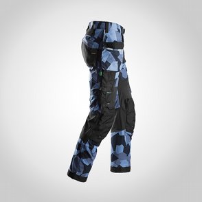 Byxa Snickers 6902 FlexiWork Bl Camo/Svart 2 thumbnail