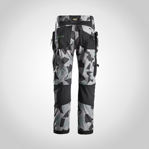 Byxa Snickers 6902 FlexiWork Gr Camo/Svart 3 thumbnail