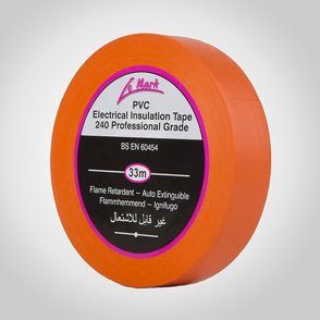PVC Tape Le Mark19mm x 33m Orange