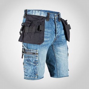 Shorts Dunderdon P55s Denim stentvttade 2 thumbnail