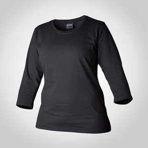 T-shirt dam Top Swede 3/4 rm svart