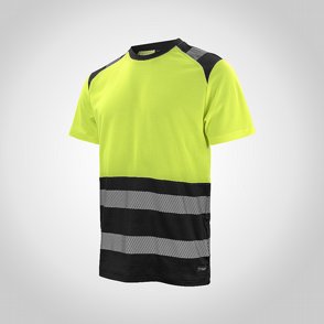 T-shirt Hi-Vis Texstar TS22  Gul/Svart 5 thumbnail